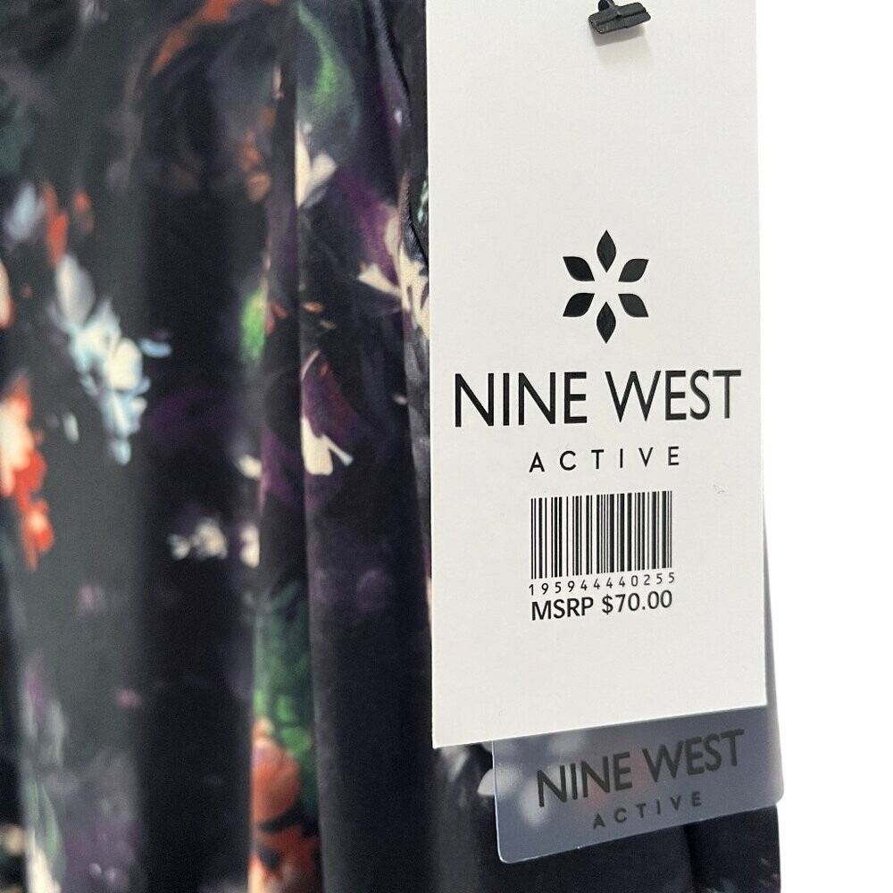 NEW Nine West Active Women's Floral Jogger Black Multi‎ 3X